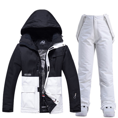 Novo skijaško odijelo Žene Muškarci Skijaški parovi Odijelo za daskanje na snijegu Zimsko toplo odijelo za snijeg Vodootporna skijaška jakna i hlače otporne na vjetar