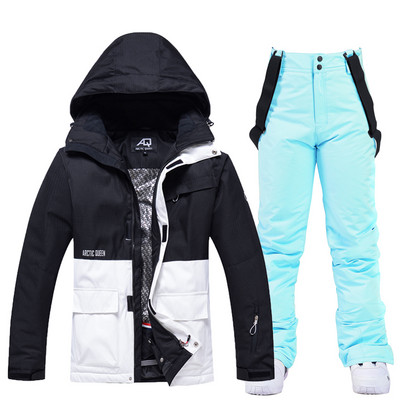 Novo skijaško odijelo Žene Muškarci Skijaški parovi Odijelo za daskanje na snijegu Zimsko toplo odijelo za snijeg Vodootporna skijaška jakna i hlače otporne na vjetar