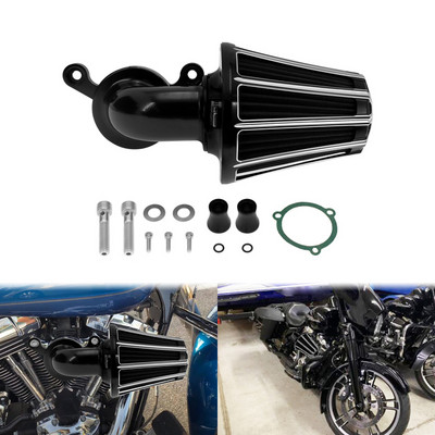 Filtru de admisie pentru filtre de aer din aluminiu pentru motocicletă pentru Harley Touring Electra Street Glide Heritage Softail Breakout Dyna Low Rider