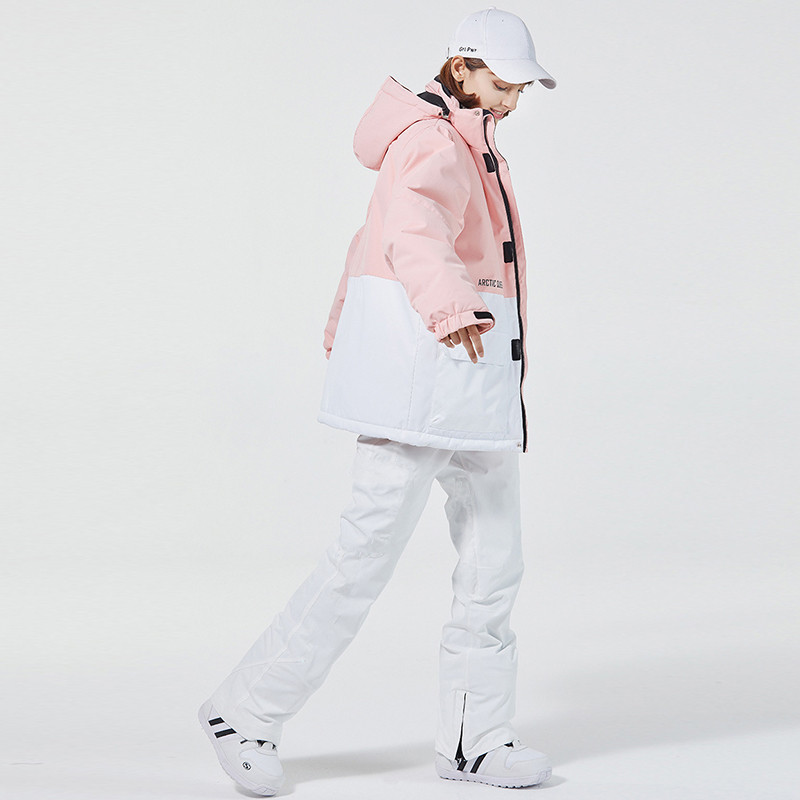 Nauji slidinėjimo kostiumai Moteriški Vyriški Kombinezonai Lauko Snieglenčių Striukė Pastorinta Šiltos Sniego kelnės Slidinėjimo rinkinys Žieminiai drabužiai Atsparūs vėjui Neperšlampami