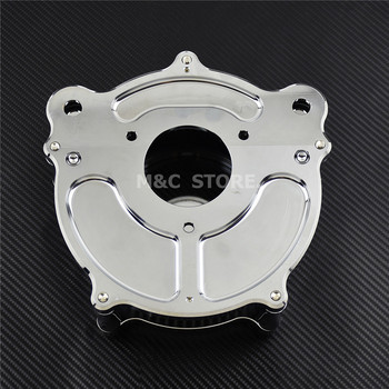 Motorcycle All Chrome Air Cleaner Σύστημα φίλτρου αέρα για Harley XL Sportster 04-19 Touring Road Glide 08-16 Dyna Softail Fat Boy