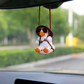 Accesoriu mașină gips drăguț anime leagăn rață pandantiv auto oglindă retrovizoare ornamente cadou de aniversare accesoriu cuplu parfum mașină