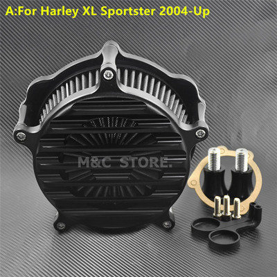 Filtru de admisie al filtrului de aer pentru gard pentru Harley Sportster 883 XL Dyna Touring Electra Road Glide Softail Fatboy Breakout