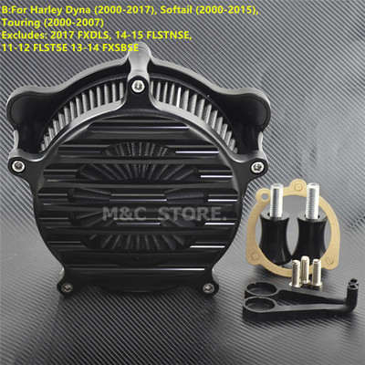 Filtru de admisie al filtrului de aer pentru gard pentru Harley Sportster 883 XL Dyna Touring Electra Road Glide Softail Fatboy Breakout