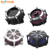 Filtru de aer pentru Harley Touring Street Glide Road Glide 2008-2016 Trike 2008-2016 Kit de admisie filtru de aer CNC din aluminiu