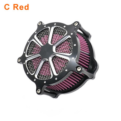 Filtru de aer pentru Harley Touring Street Glide Road Glide 2008-2016 Trike 2008-2016 Kit de admisie filtru de aer CNC din aluminiu