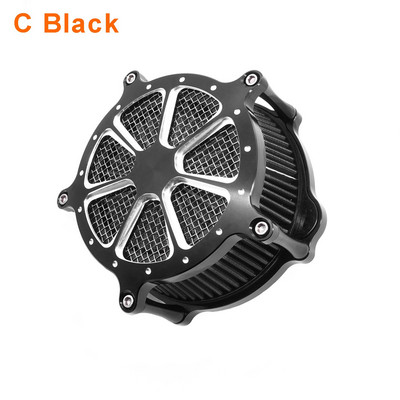 Filtru de aer pentru Harley Touring Street Glide Road Glide 2008-2016 Trike 2008-2016 Kit de admisie filtru de aer CNC din aluminiu