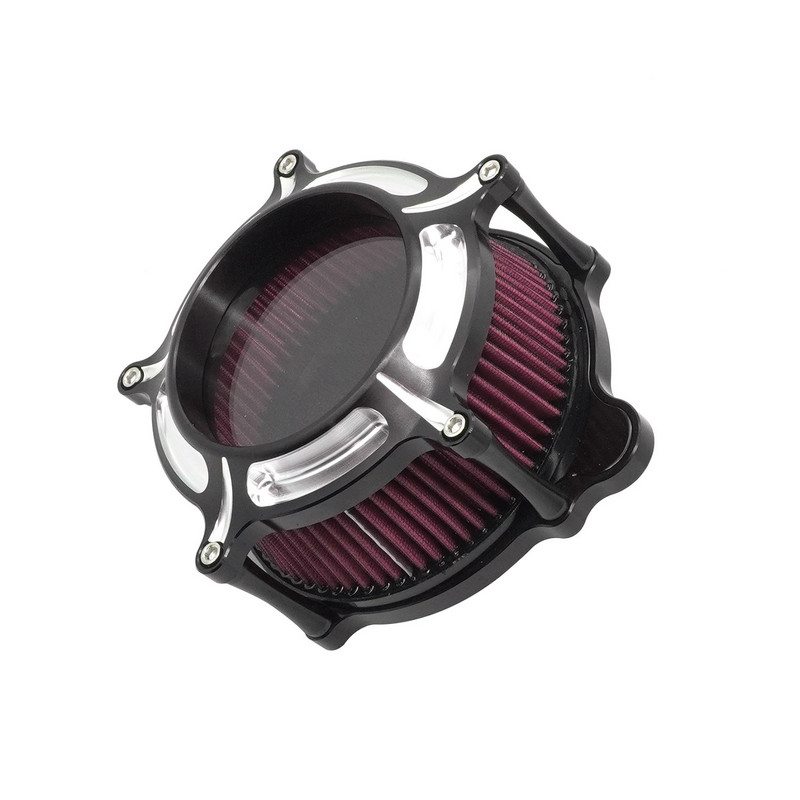 Filtru de aer pentru Harley Touring Street Glide Road Glide 2008-2016 Trike 2008-2016 Kit de admisie filtru de aer CNC din aluminiu
