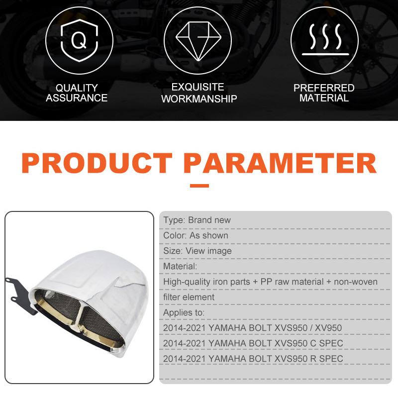 Motociklo oro filtras Tinka YAMAHA BOLT XVS950 stryker XVS 1300 Aukštos kokybės visiškai nauji motociklų priedai