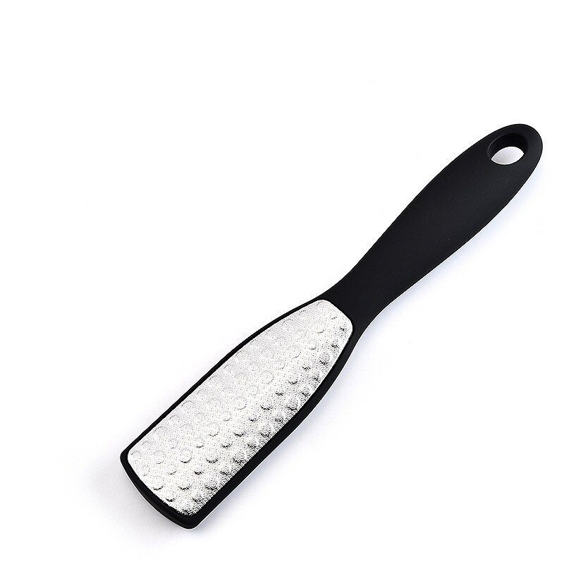 Instrument negru pentru frecarea picioarelor din oțel inoxidabil cu două fețe