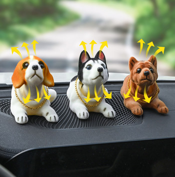 Διακόσμηση εσωτερικού αυτοκινήτου για σκύλους Διακοσμητικό ταμπλό στολίδι Αστεία χαριτωμένη διακόσμηση σπιτιού Αξεσουάρ αυτοκινήτου Χωρίς βάση