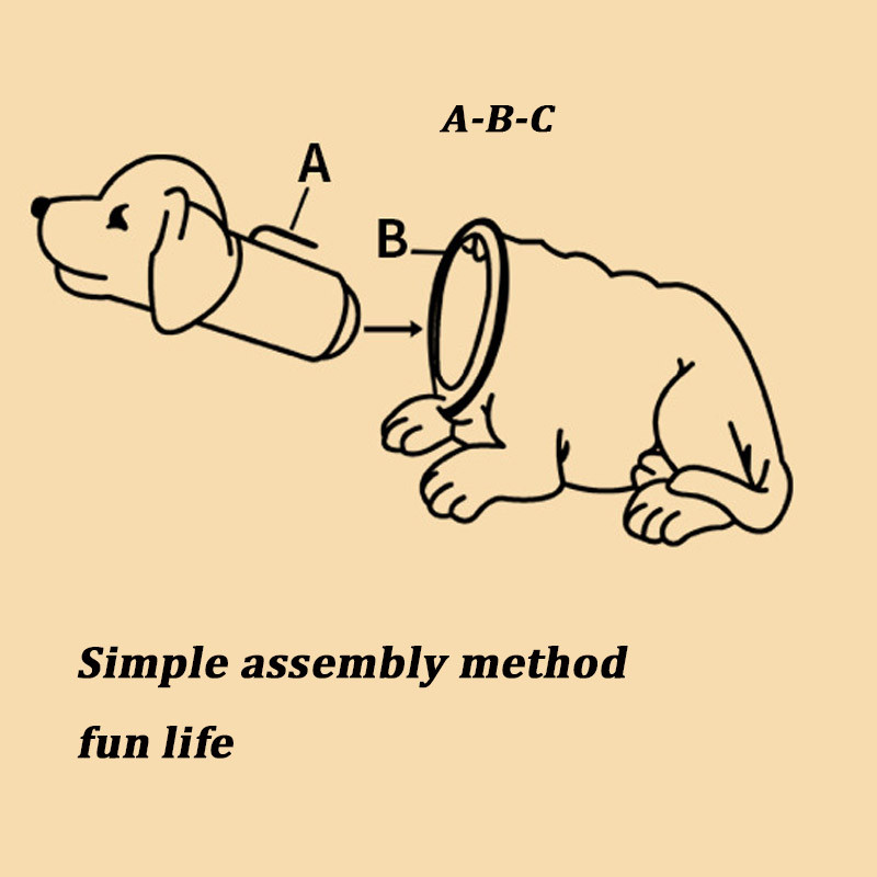 Câine dând din cap dând din cap păpușă tigru simulare rășină jucărie câine decorare tablou de bord ornamente pentru mașină fete drăguțe accesorii pentru mașină