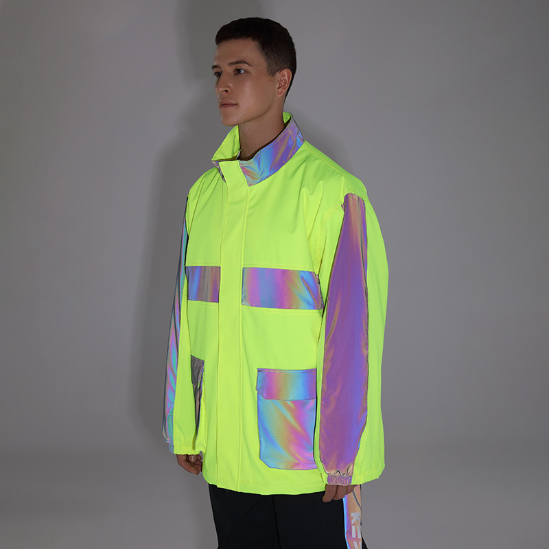 Moterų ir vyrų snieglenčių kostiumas, šviesą atspindintis, sidabrinis, atsparus vėjui ir vandeniui, slidinėjimo striukė, vyriška, moteriška unisex