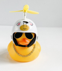 Ornamente auto mașină baterie electrică decorare mașină bicicletă mică rață galbenă mașină ornamente mașină electrică