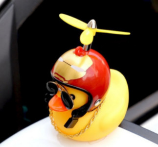 Ornamente auto mașină baterie electrică decorare mașină bicicletă mică rață galbenă mașină ornamente mașină electrică