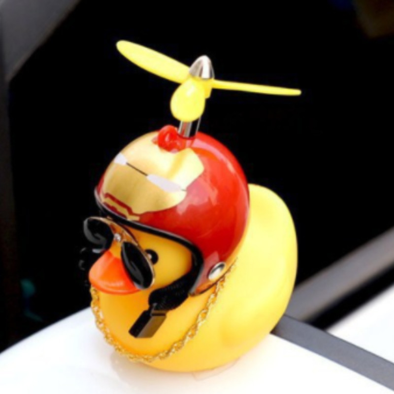 Ornamente auto mașină baterie electrică decorare mașină bicicletă mică rață galbenă mașină ornamente mașină electrică