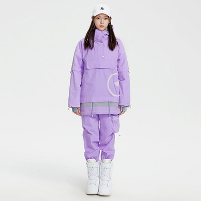 Lyžiarske kombinézy 2022 Dámske zahustené nepremokavé snehové bundy + nohavice Lyžiarsky set Snowboardové oblečenie Dámske outdoorové snowboardové lyžiarske bundy