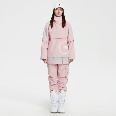 Lyžiarske kombinézy 2022 Dámske zahustené nepremokavé snehové bundy + nohavice Lyžiarsky set Snowboardové oblečenie Dámske outdoorové snowboardové lyžiarske bundy