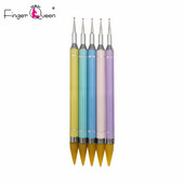 5 kom/kompleta Olovka za nokte 2 u 1 Dvoglavi alat za svrdlo Bojice za crtanje noktiju Sukcijska bušilica Ukrasni alati za nokte