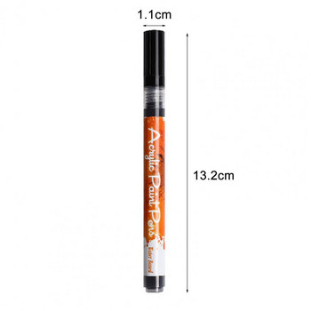 Изящна писалка за подложка за нокти Лека писалка за рисуване на нокти Бързосъхнещи маркери, устойчиви на слънце Ръчно изработена писалка за боядисване на цвят