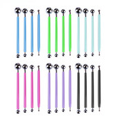 1 set de instrumente profesionale, instrumente de sculptură, bricolaj, din oțel inoxidabil, argilă polimerică, instrument de relief în formă de punct, jucării pentru sculptură în lut