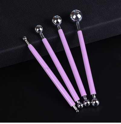 1 set de instrumente profesionale, instrumente de sculptură, bricolaj, din oțel inoxidabil, argilă polimerică, instrument de relief în formă de punct, jucării pentru sculptură în lut