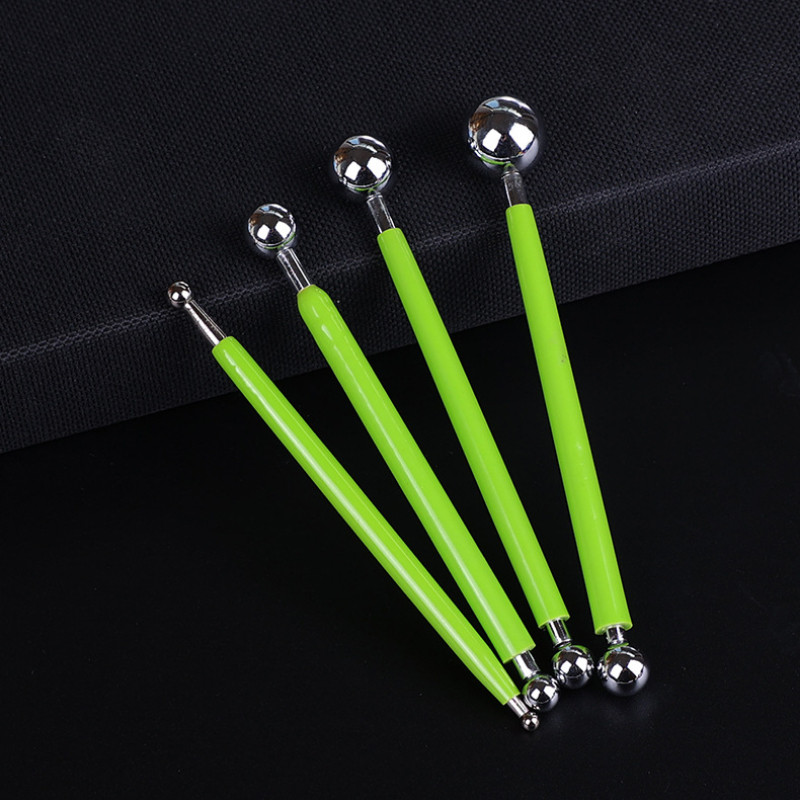 1 set de instrumente profesionale, instrumente de sculptură, bricolaj, din oțel inoxidabil, argilă polimerică, instrument de relief în formă de punct, jucării pentru sculptură în lut