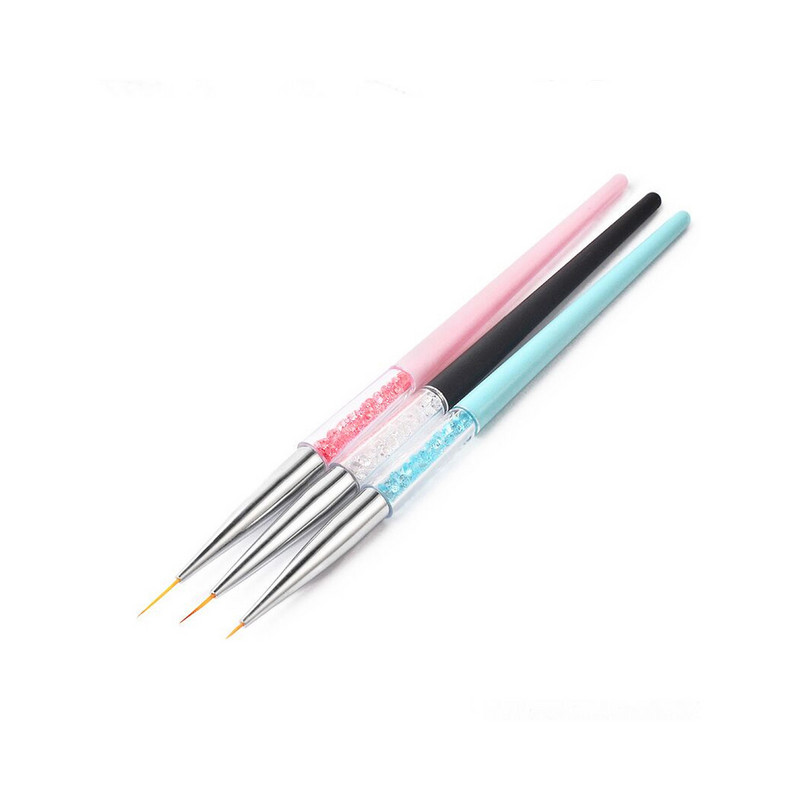 3kom\set Kist za crtanje noktiju Minijaturna olovka za crtanje kuka DIY kist za točkice Savjeti za nokte Alat za crtanje noktiju Kist za ukrašavanje noktiju