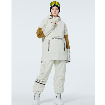 Νέο μπουφάν σκι Γυναικείες φόρμες χιονιού Γυναικεία χοντρό ζεστό παντελόνι για σκι Αδιάβροχο αντιανεμικό σνόουμπορντ ποδηλατικά ρούχα