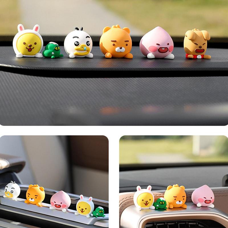 Anime Kakaofriends Figurice Lutke Ukrasi za automobile Potrepštine za automobile Ventilacijski otvori za nadzornu ploču automobila Dekoracija utičnice Uređenje interijera automobila Dodaci za automobile