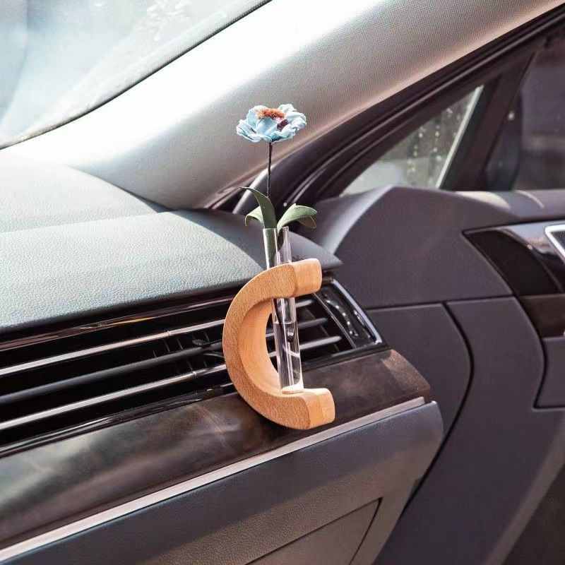 Priza Aer Auto Vaza De Flori Consola Centrala Decorare Odorizant Auto Aromaterapie Cadou Femeie Eleganta