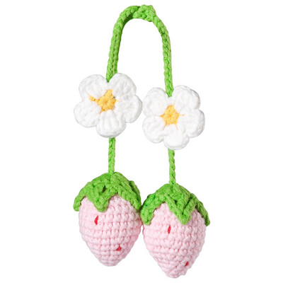 2 bucăți drăguț căpșuni oglindă mașină agățată ornament Accesorii interioare decor mașină retrovizoare farmece decorațiuni roz