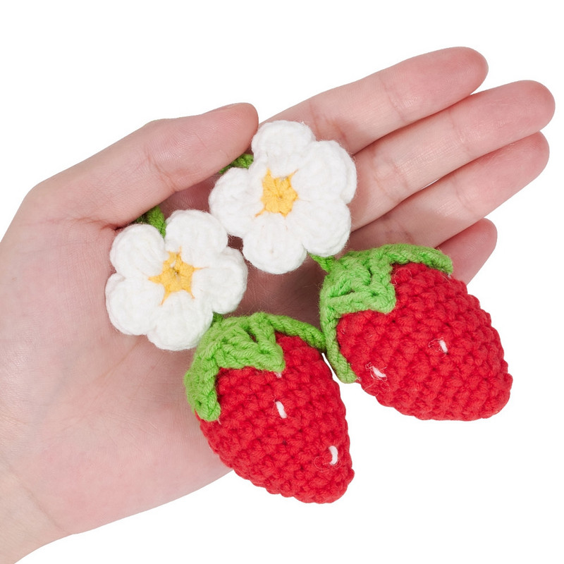 2 bucăți drăguț căpșuni oglindă mașină agățată ornament Accesorii interioare decor mașină retrovizoare farmece decorațiuni roz