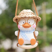 Leagăn pentru mașină Rață Oglindă retrovizoare Pandantiv Mașină Rață de Crăciun Tendință Mașină Pandantiv Decor pentru mașini Pandantiv Auto Ornament Cadou