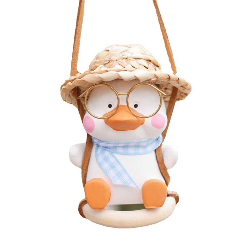 Leagăn pentru mașină Rață Oglindă retrovizoare Pandantiv Mașină Rață de Crăciun Tendință Mașină Pandantiv Decor pentru mașini Pandantiv Auto Ornament Cadou