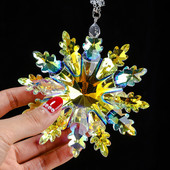 Új Snowflake Crystal autóutánfutó visszapillantó tükör medál autós medál autódísz férfi és női autós medál dekorációs kellékek