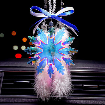 Νέο Snowflake Crystal Trailer Car Rearview Mirror Κρεμαστό Κρεμαστό Αυτοκίνητο Κρεμαστό Αυτοκίνητο Στολίδι Αυτοκινήτου Ανδρικά και Γυναικεία Κρεμαστά Αυτοκινήτου Διακοσμητικά