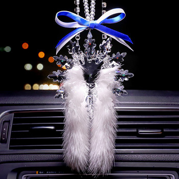 Νέο Snowflake Crystal Trailer Car Rearview Mirror Κρεμαστό Κρεμαστό Αυτοκίνητο Κρεμαστό Αυτοκίνητο Στολίδι Αυτοκινήτου Ανδρικά και Γυναικεία Κρεμαστά Αυτοκινήτου Διακοσμητικά