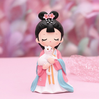 Dinastia Tang Chineză Niangniang Suvenir Ornament pentru mașină Decorație în miniatură Decorare pentru casă Cadou de aniversare