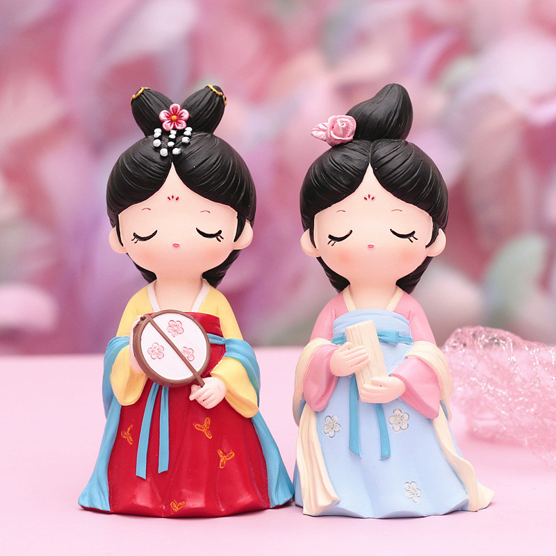 Dinastia Tang Chineză Niangniang Suvenir Ornament pentru mașină Decorație în miniatură Decorare pentru casă Cadou de aniversare