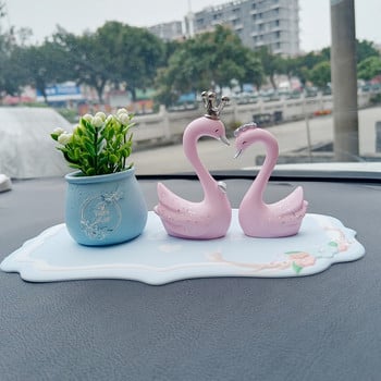 Διακόσμηση αυτοκινήτου Romance Lovers Swan Στολίδι Γλάστρα Αυτοκινήτου Εσωτερικού Ταμπλό Αξεσουάρ για κορίτσια Δώρα Γυναίκα Άνδρας