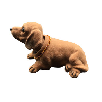 Creative Bobble Head Dog Figure Στολίδι Άγαλμα Χαριτωμένο Κουνώντας το κεφάλι στολίδι αυτοκινήτου για σκύλο για ταμπλό αυτοκινήτου Διακόσμηση επιτραπέζιου σκύλου