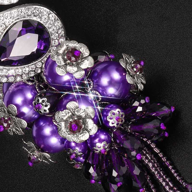 Diamante de lux Accesorii drăguțe pentru mașini Fete Femei Strass Lebădă Mașină Oglindă Ornament pentru agățat Pandantiv BlingBling Cristal