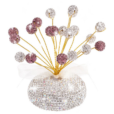 Drăguț cu stras cu argilă polimerică Babysbreath Decorații pentru bord Ornamente pentru mașină acasă și birou