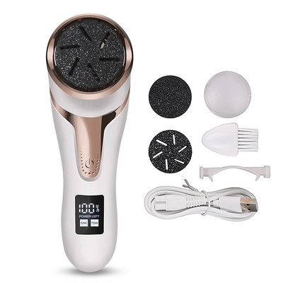 Electric Foot Callus Remover Kit Rechargeable Callous Removers Portable Foot File for Dead Hard Cracked Dry Skin Pedicure Tools