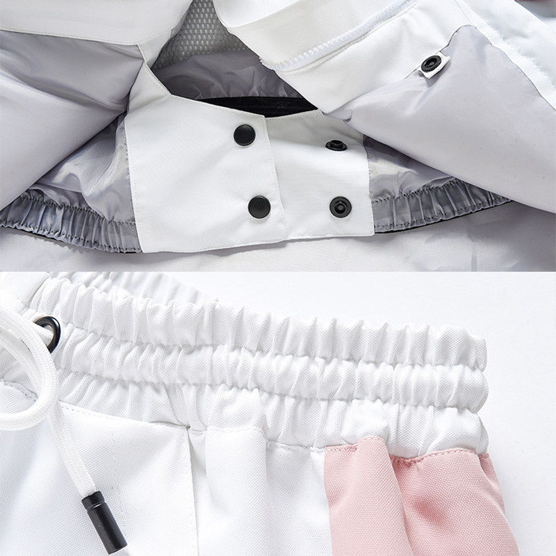 Set de schi nou 2022 pentru femei, jachetă de snowboard în aer liber, salopetă caldă pentru bărbați, costum de schi, haine de iarnă, costum de schi îngroșat, cu glugă