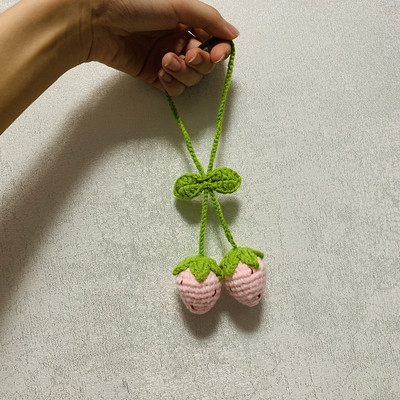 Căpșuni Accesorii pentru agățat pentru oglindă de mașină Charm Decor pentru fructe pentru femei Adolescenți Oglinda retrovizoare interioară Decor floral