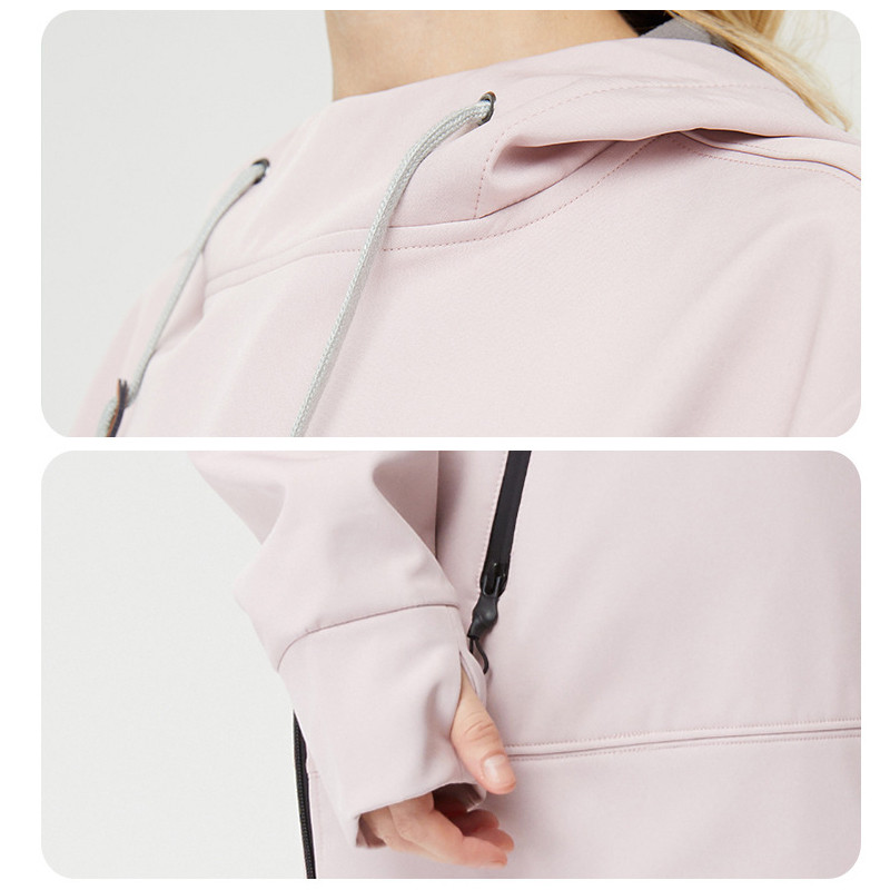 2021 cu glugă fleece femei snowboarding jachete pulover cald bărbați schi haine sport în aer liber femei costume de zăpadă trening feminin