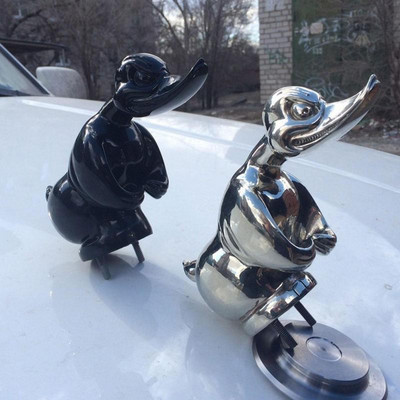 Angry Duck autó motorháztető dísz Auto első motorháztető autómatrica autó műszerfal ötvözet erős kacsa dekor autó dekorációs kiegészítők