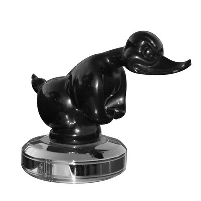 Ornament pentru capota mașinii de rață supărată, autocolant pentru capota față, pentru bordul mașinii, din aliaj de rață puternică, pentru accesorii de decorare a mașinii